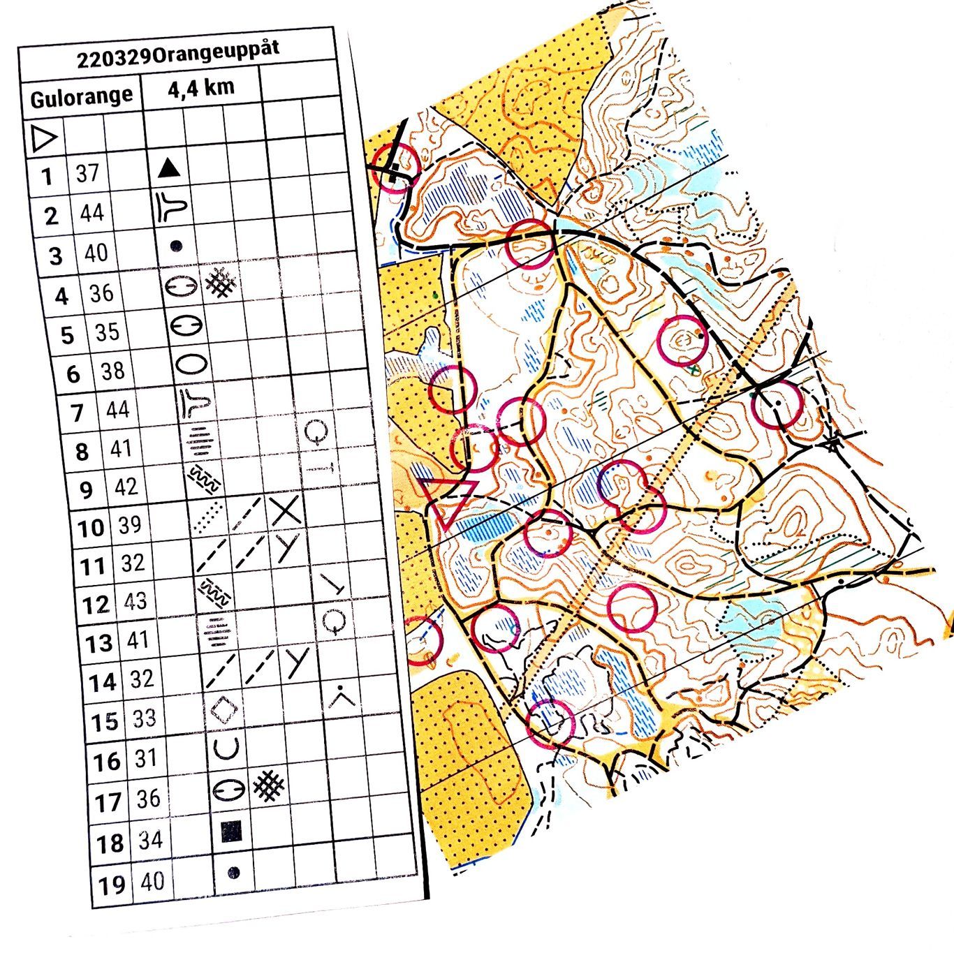 Orienteringskarta med definition