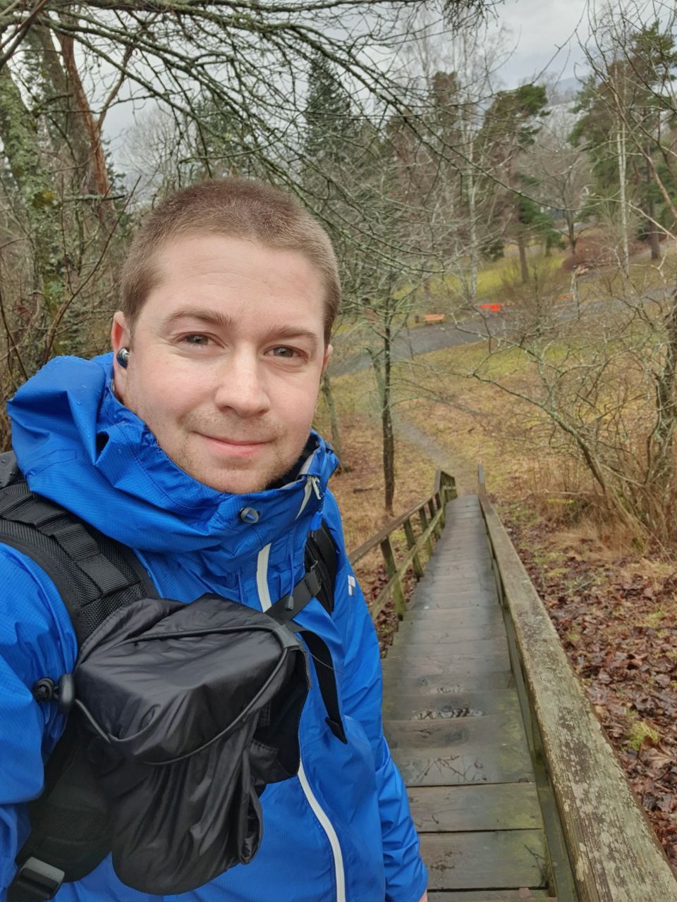 Selfie på Gustav i Stadsparken